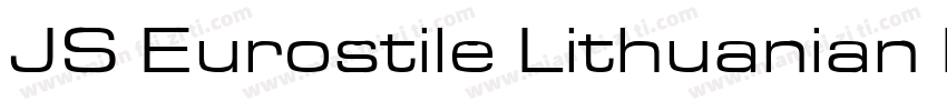 JS Eurostile Lithuanian Extended No字体转换